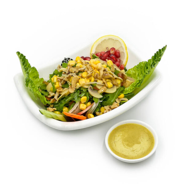 Jarjir Salad with Mushroom & Corn